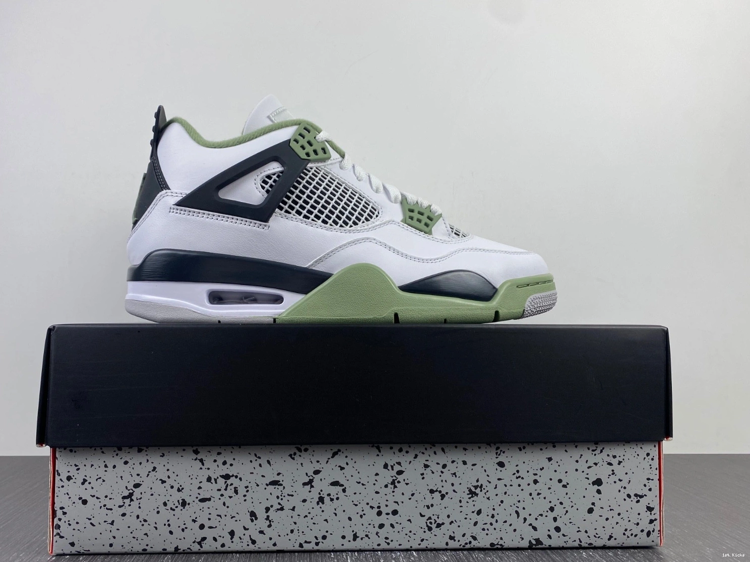 WMNS 4 Seafoam AQ9129-103 Jordan Oil Air Green 1223